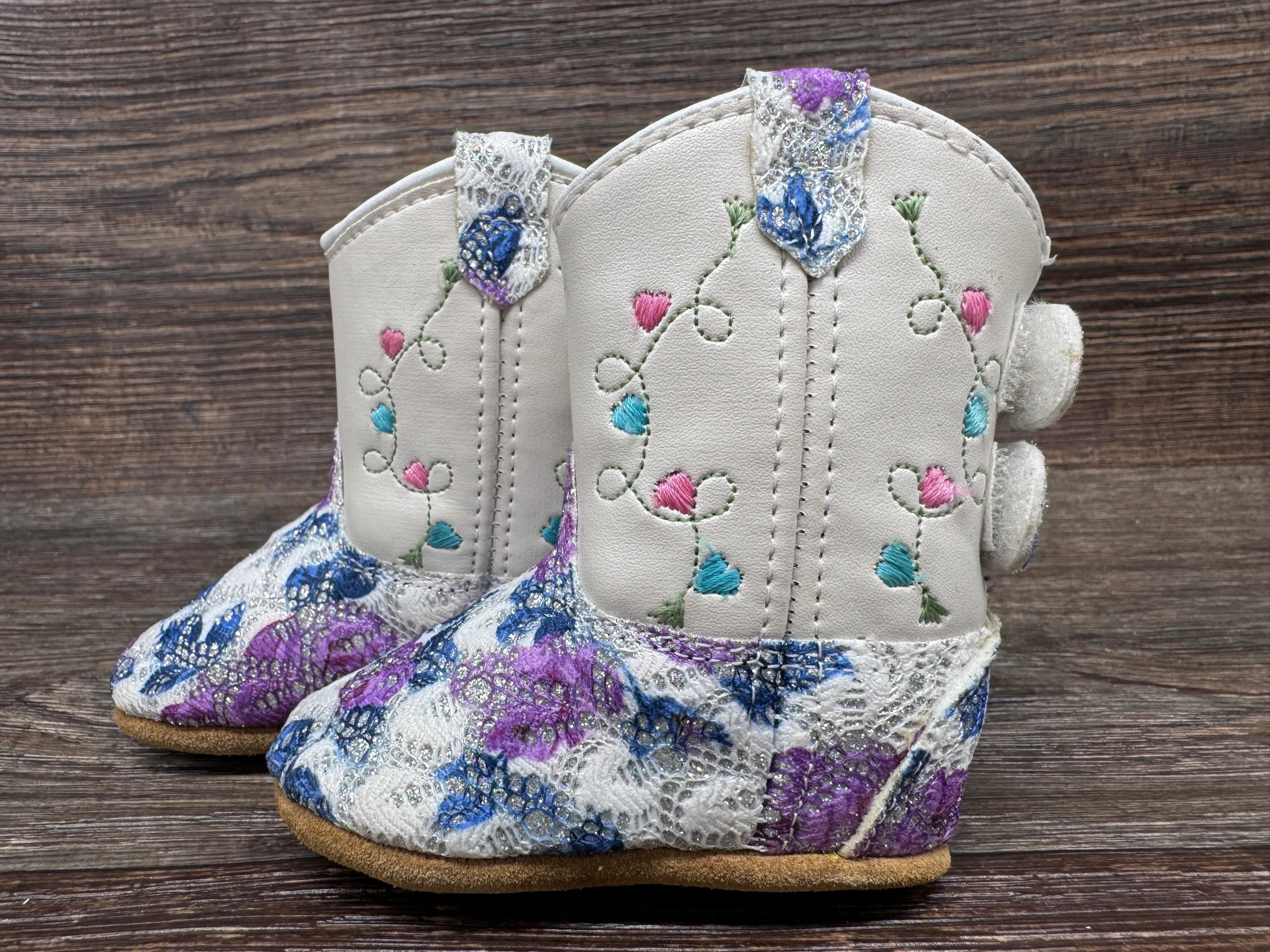10141 Infant & Toddlers Floral Print Bootie by Old West
