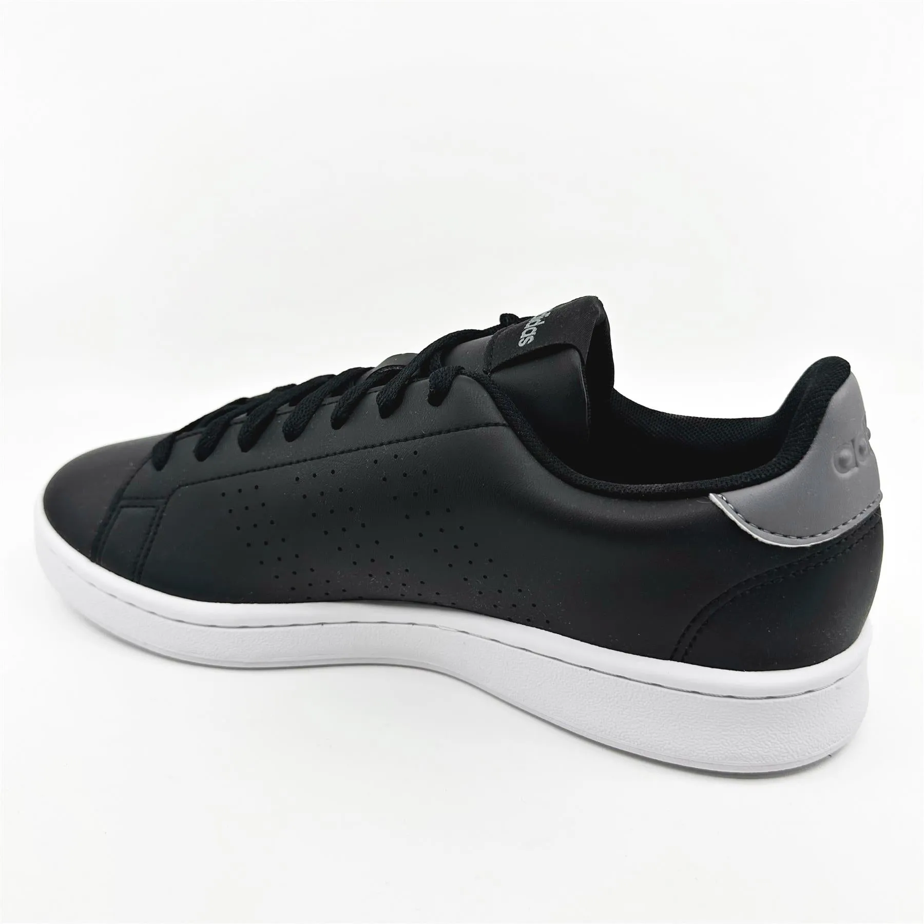 Adidas Advantage Black Grey White Mens Athletic Sneakers