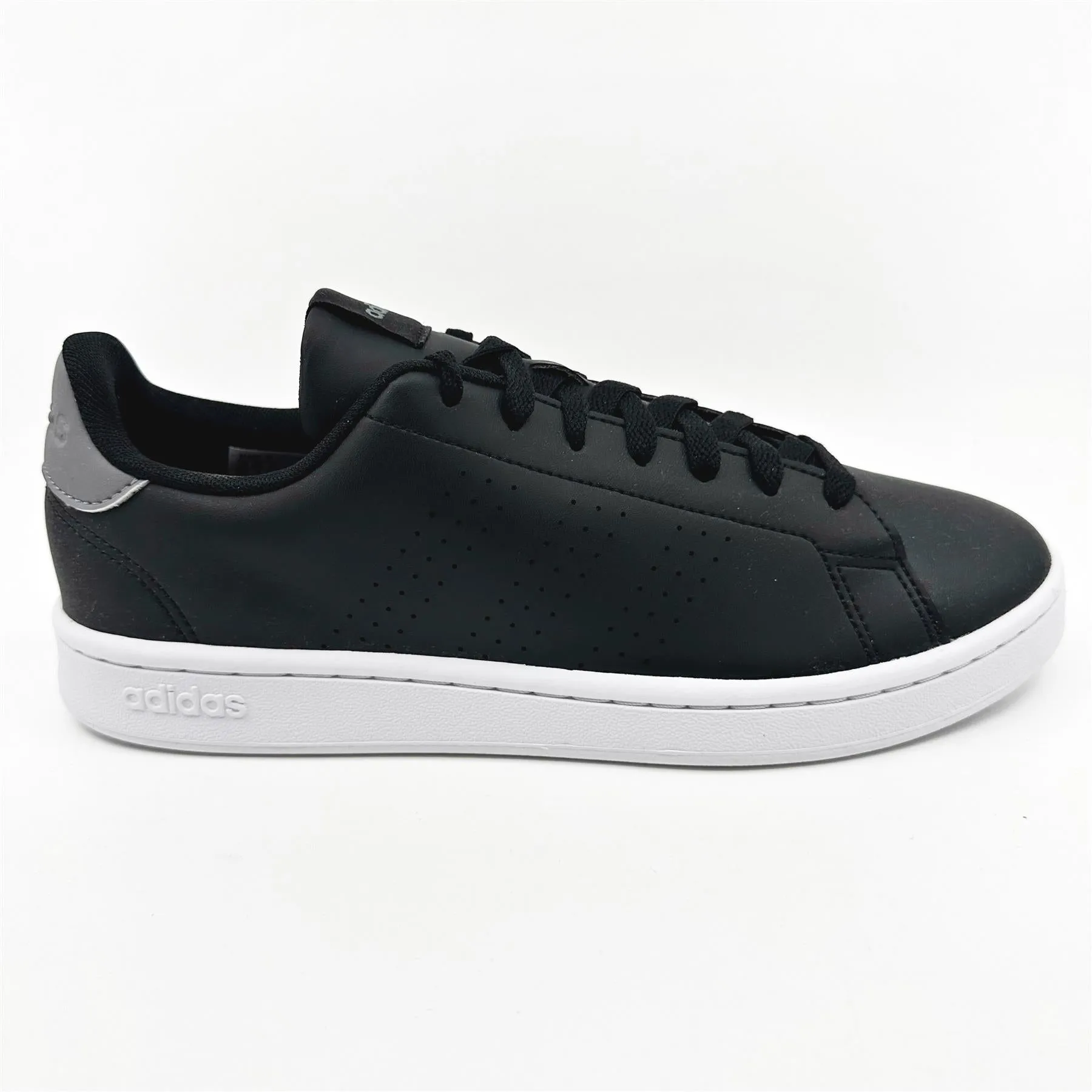 Adidas Advantage Black Grey White Mens Athletic Sneakers