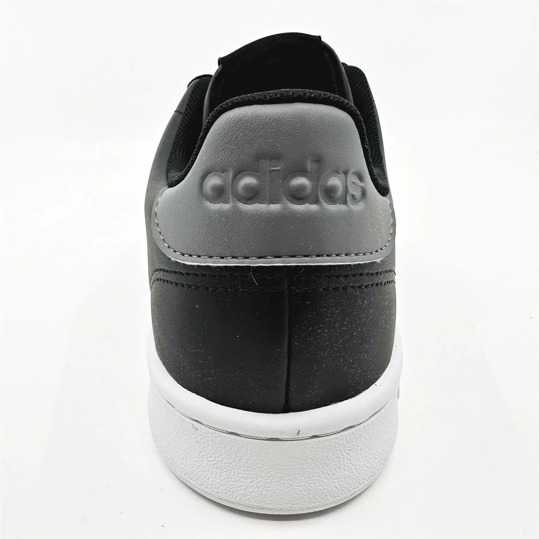 Adidas Advantage Black Grey White Mens Athletic Sneakers