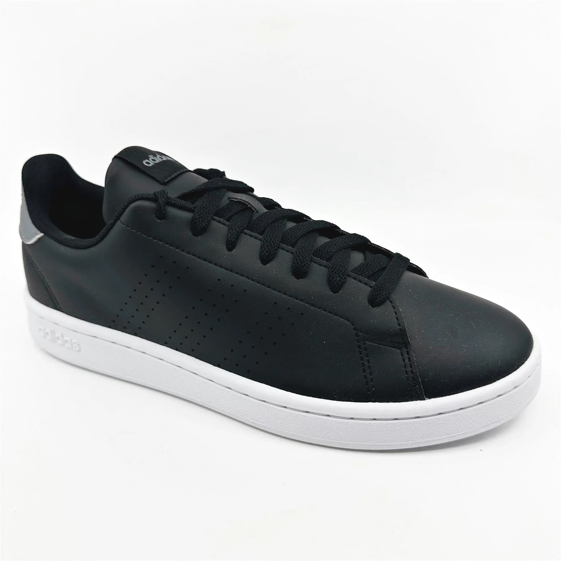 Adidas Advantage Black Grey White Mens Athletic Sneakers