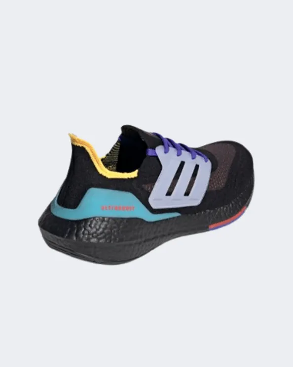 Adidas Ultraboost 21 Men Running Shoes Black/Multi S23870