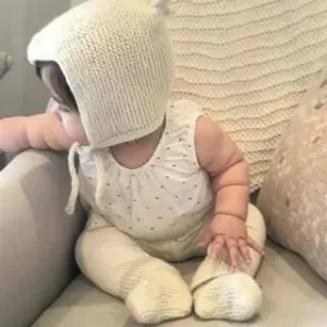 Alpaca Baby Booties - The Bunny