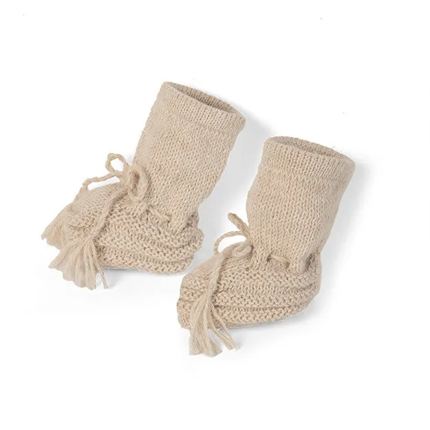 Alpaca Blend Wool Baby Booties