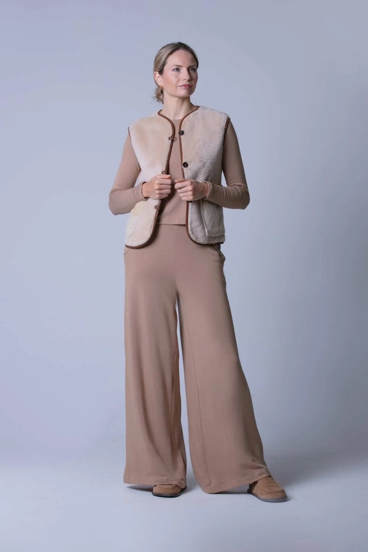 Anais Shearling Waistcoat