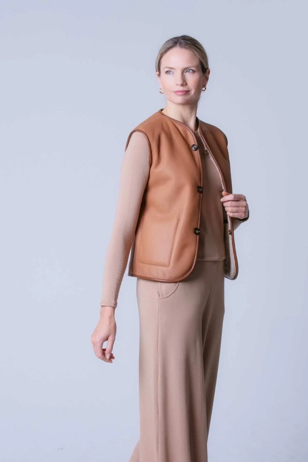 Anais Shearling Waistcoat