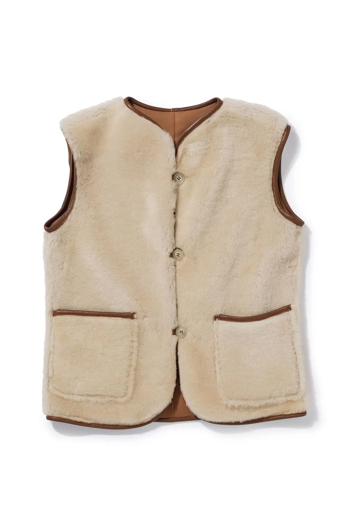 Anais Shearling Waistcoat