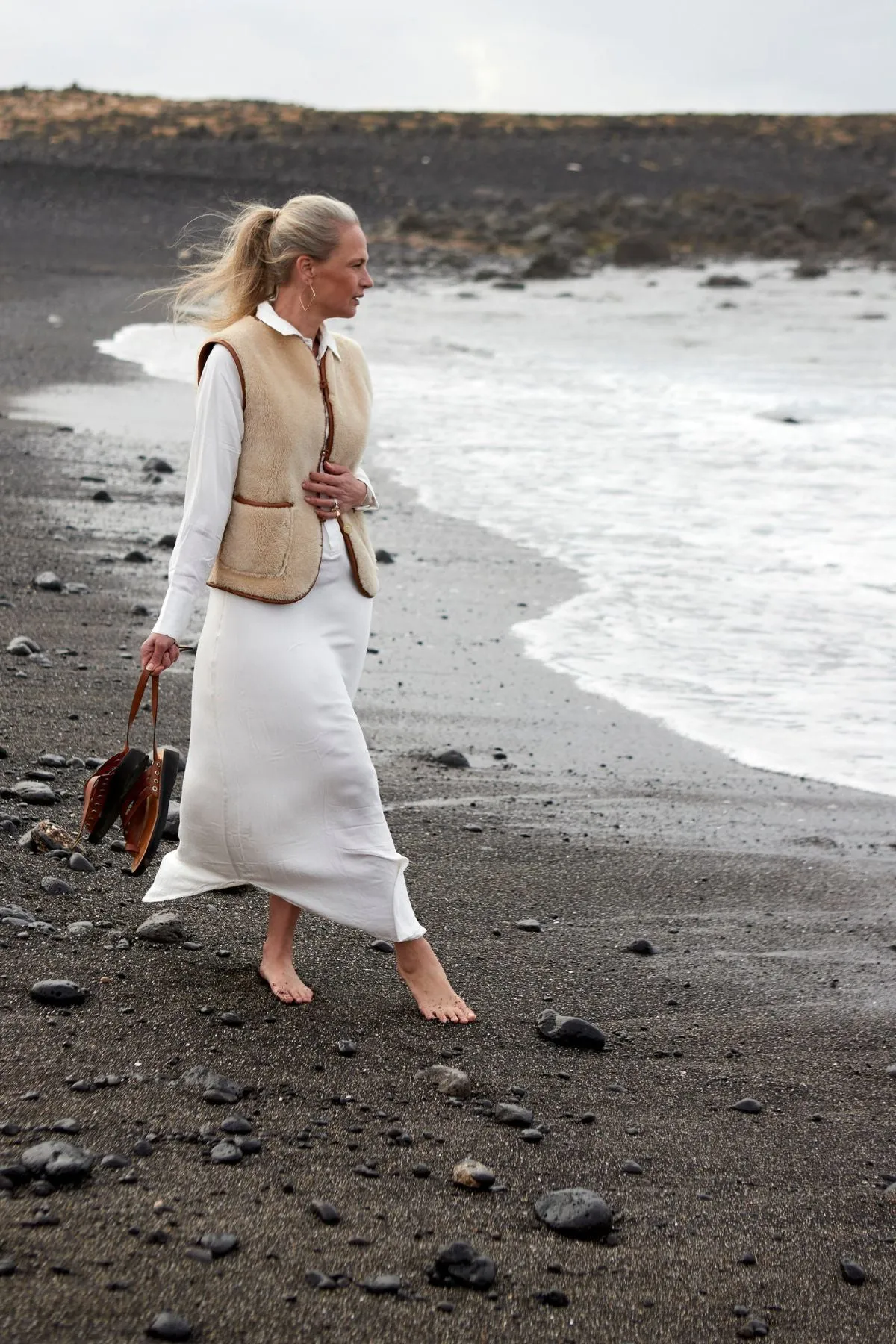 Anais Shearling Waistcoat
