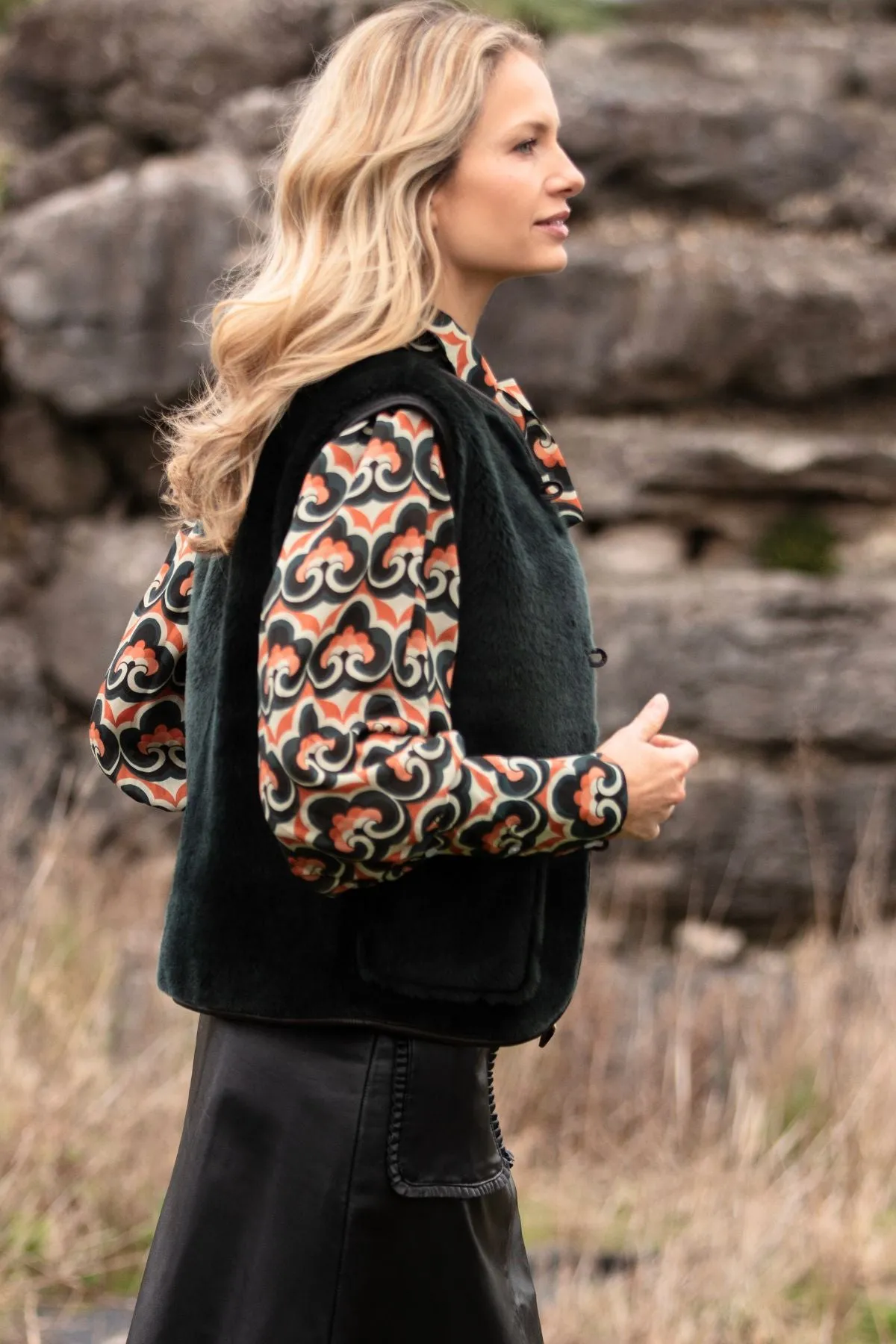 Anais Shearling Waistcoat