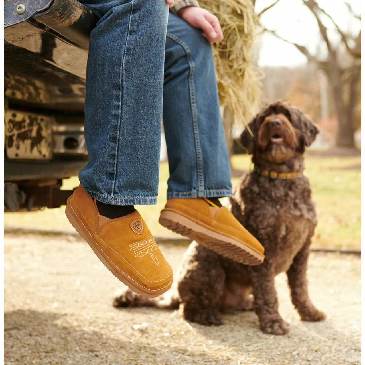 Ariat Mens Lasso Square Toe Slippers