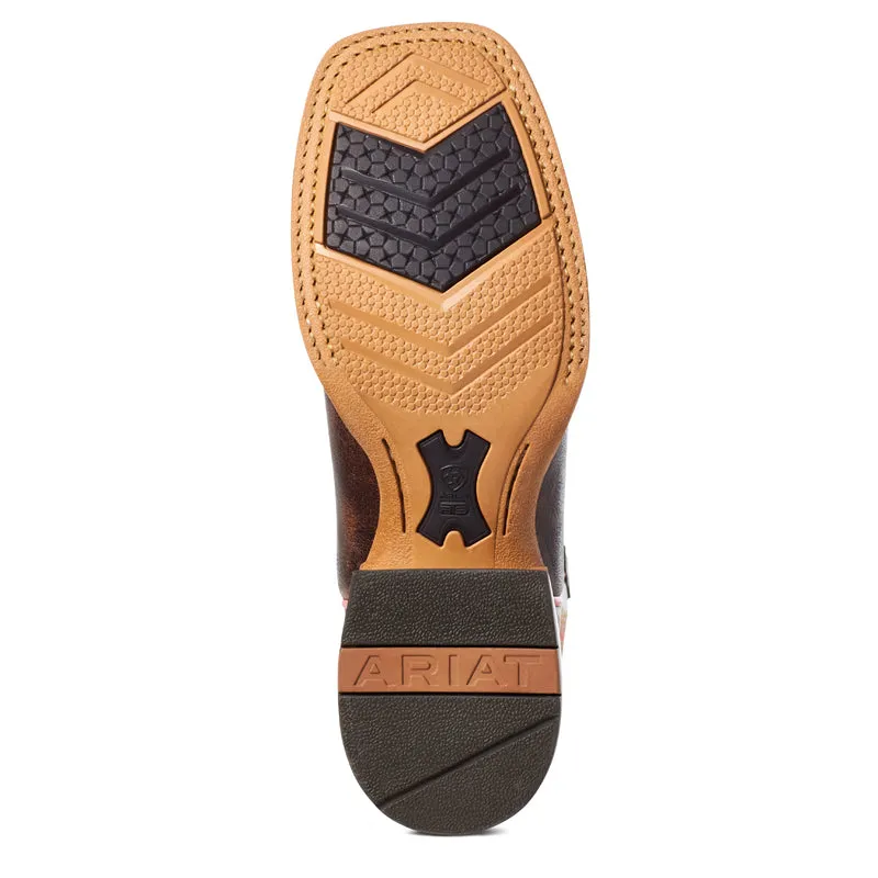 'Ariat' Women's 12" Belmont Western Square Toe - Crackled Cafe