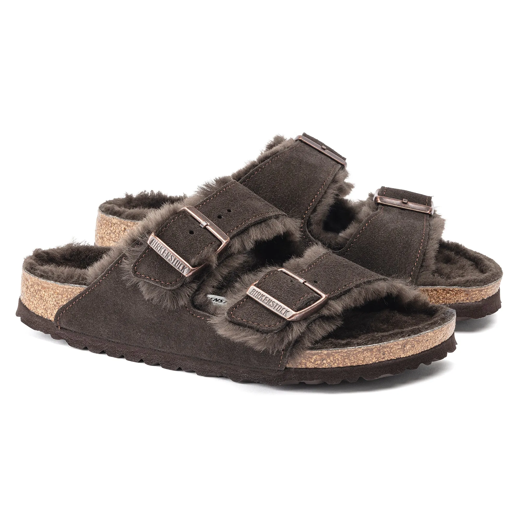 Arizona Shearling Suede/Shearling in Mocca