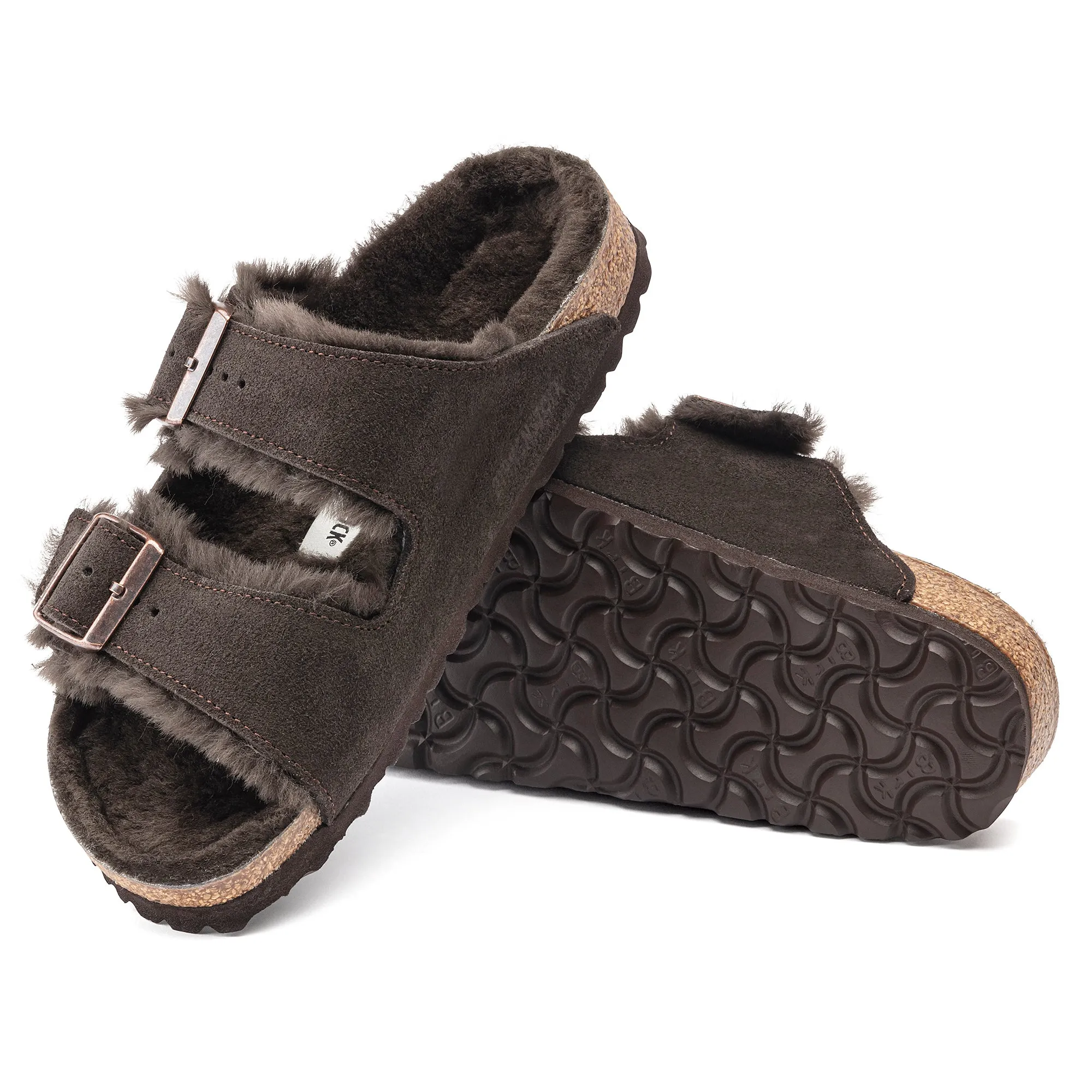 Arizona Shearling Suede/Shearling in Mocca