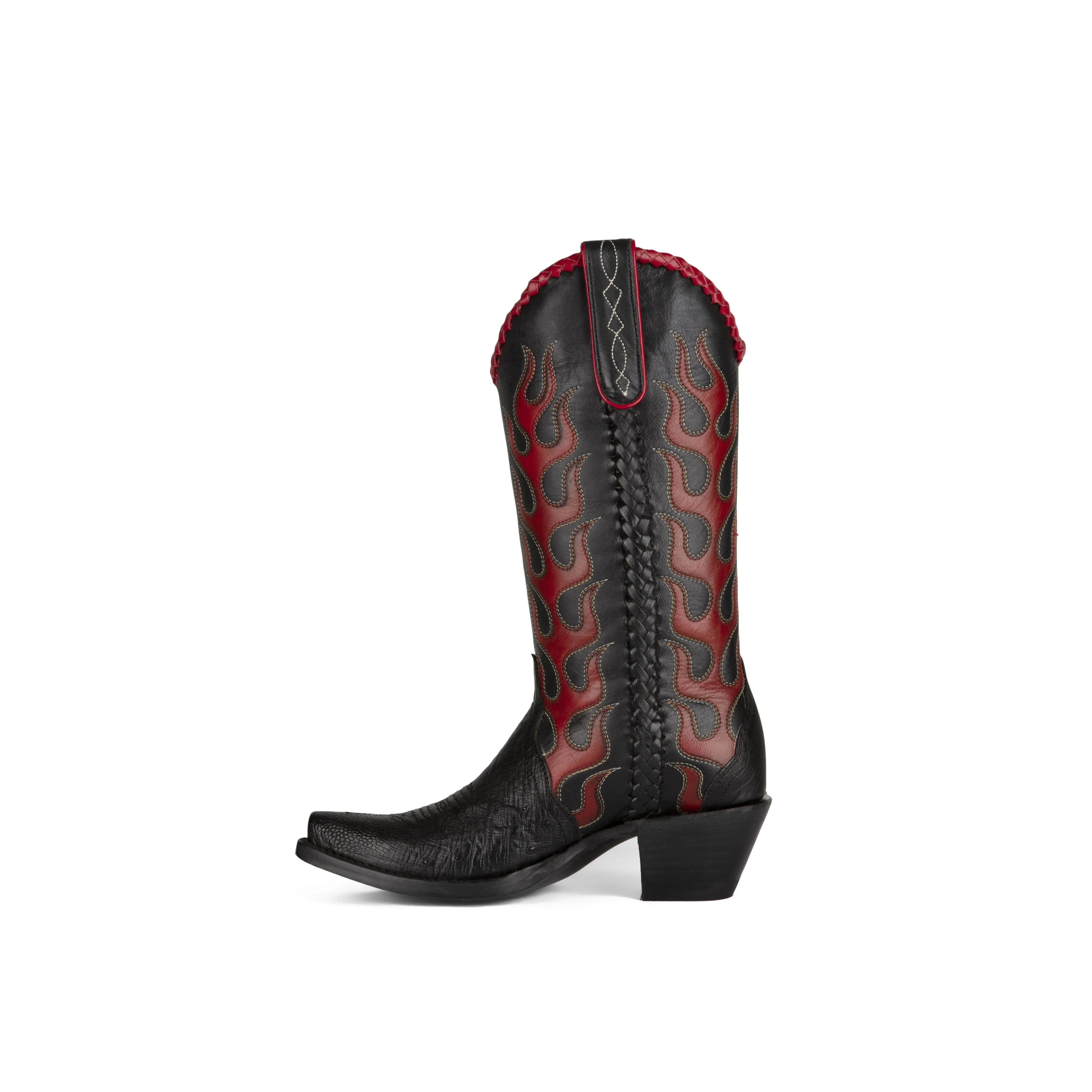 Azulado - Carmen Smooth Ostrich - Black