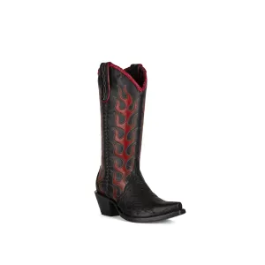 Azulado - Carmen Smooth Ostrich - Black