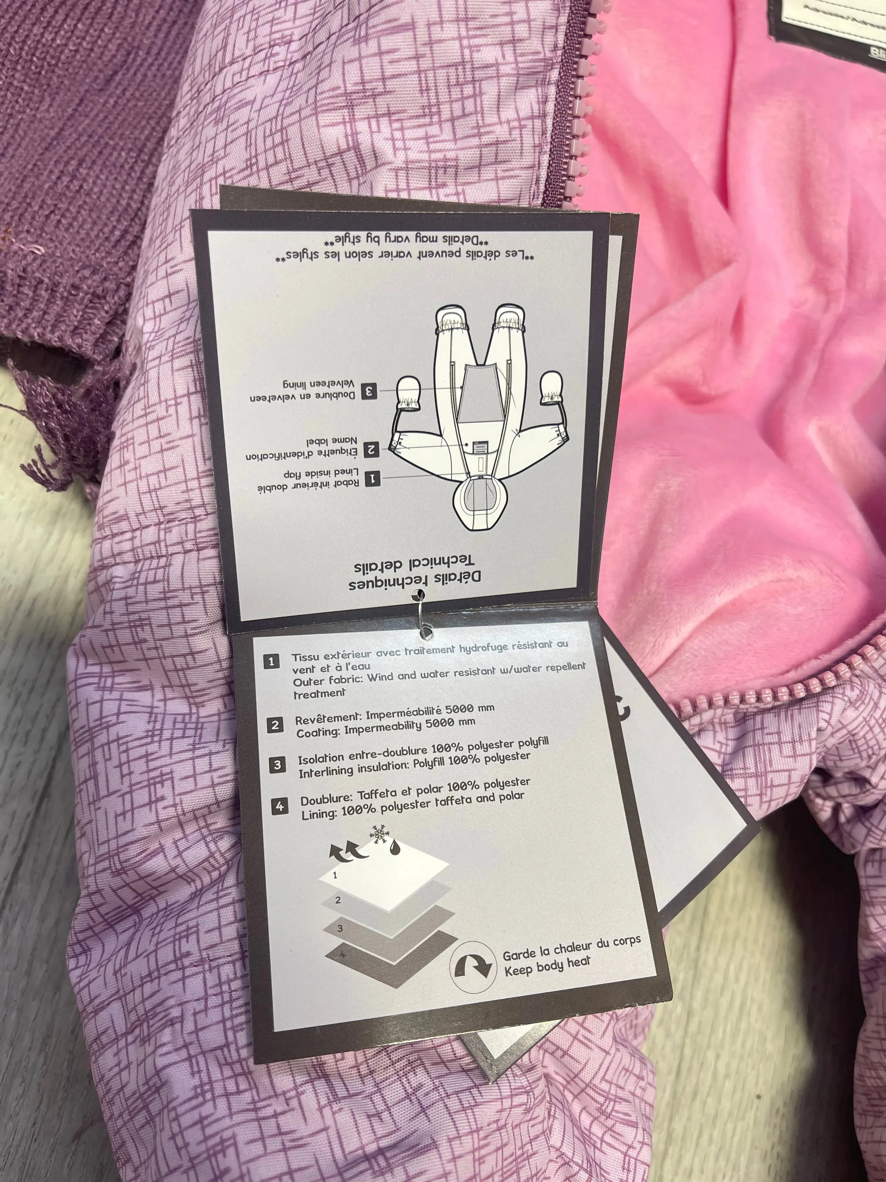 Baby Girls Snowsuit 4 PCS Set - Lavender Mist | Blizz