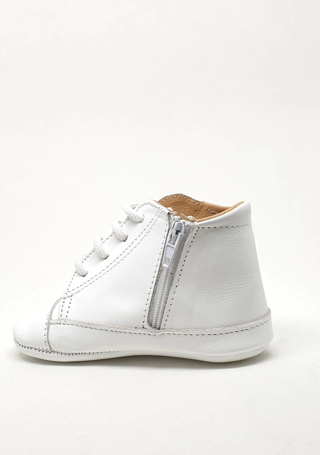 Baptismal leather booties for baby-PR-M128