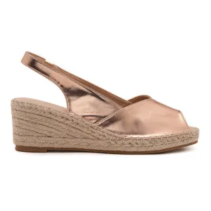 Barry Rose Gold Espadrilles
