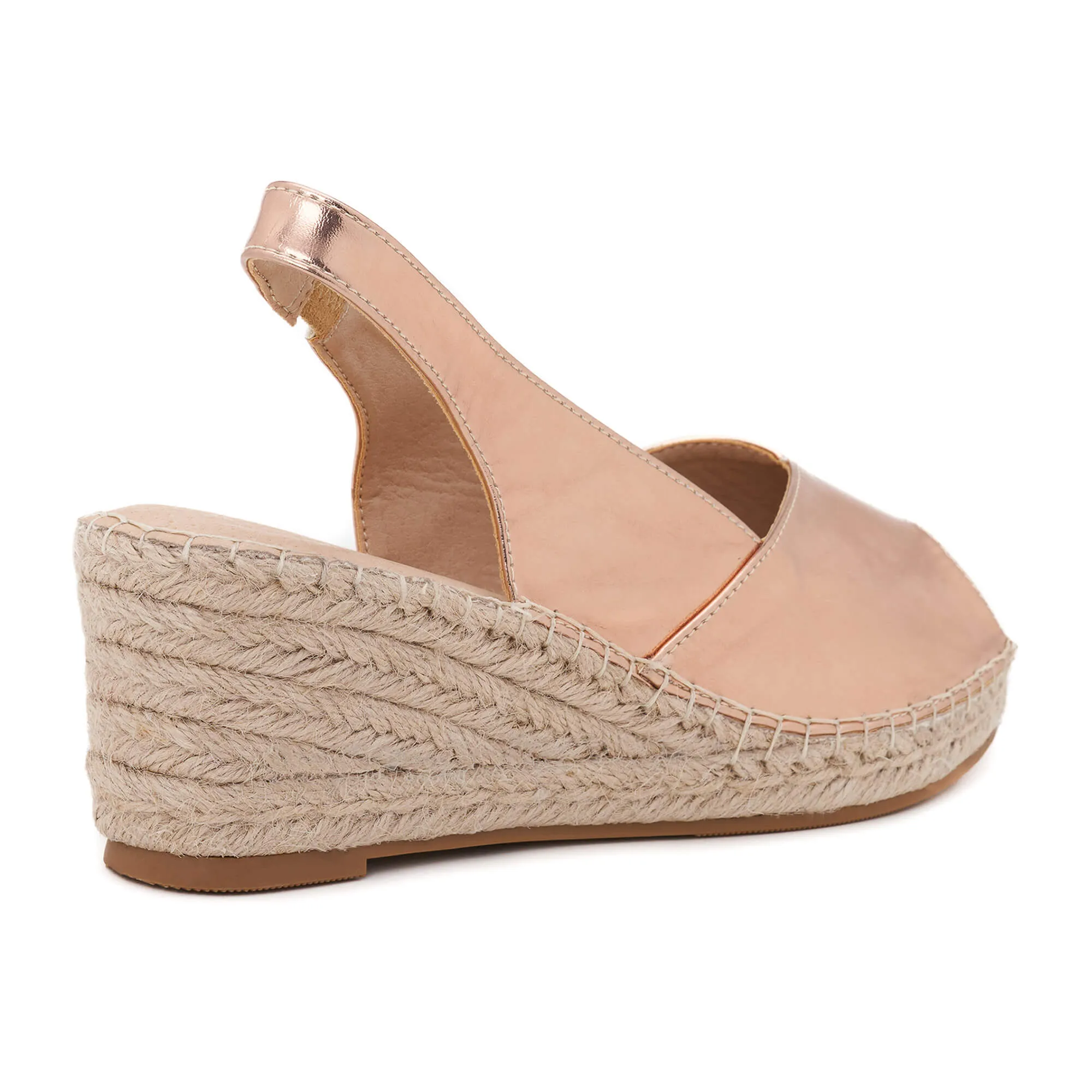 Barry Rose Gold Espadrilles