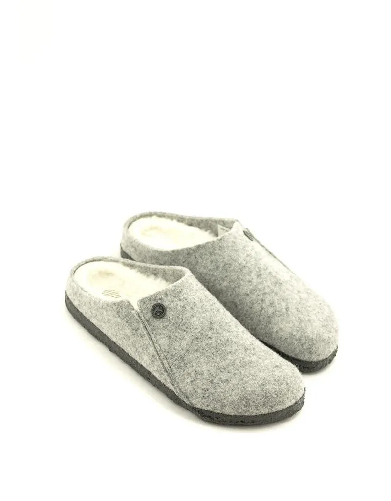 Birkenstock — Zermatt Rivet Slipper - Light Grey Narrow Width