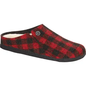 BIRKENSTOCK ZERMATT SHEARLING PLAID RED KIDS' - FINAL SALE!
