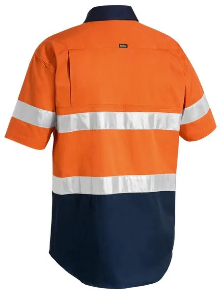Bisley Taped Hi Vis Cool Lightweight Shirt - Short Sleeve-(BS1896)