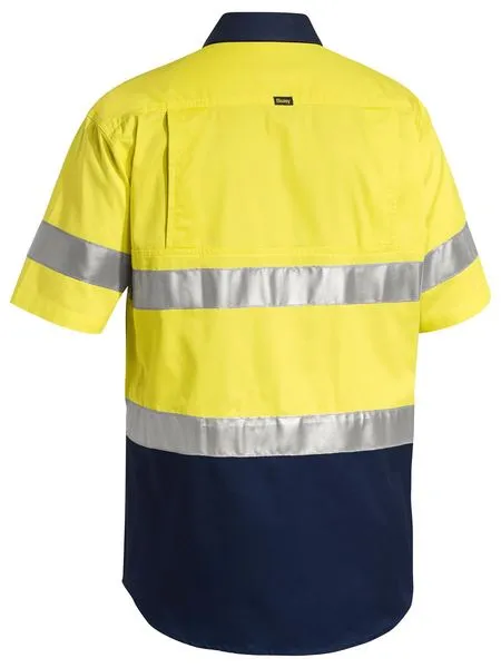 Bisley Taped Hi Vis Cool Lightweight Shirt - Short Sleeve-(BS1896)