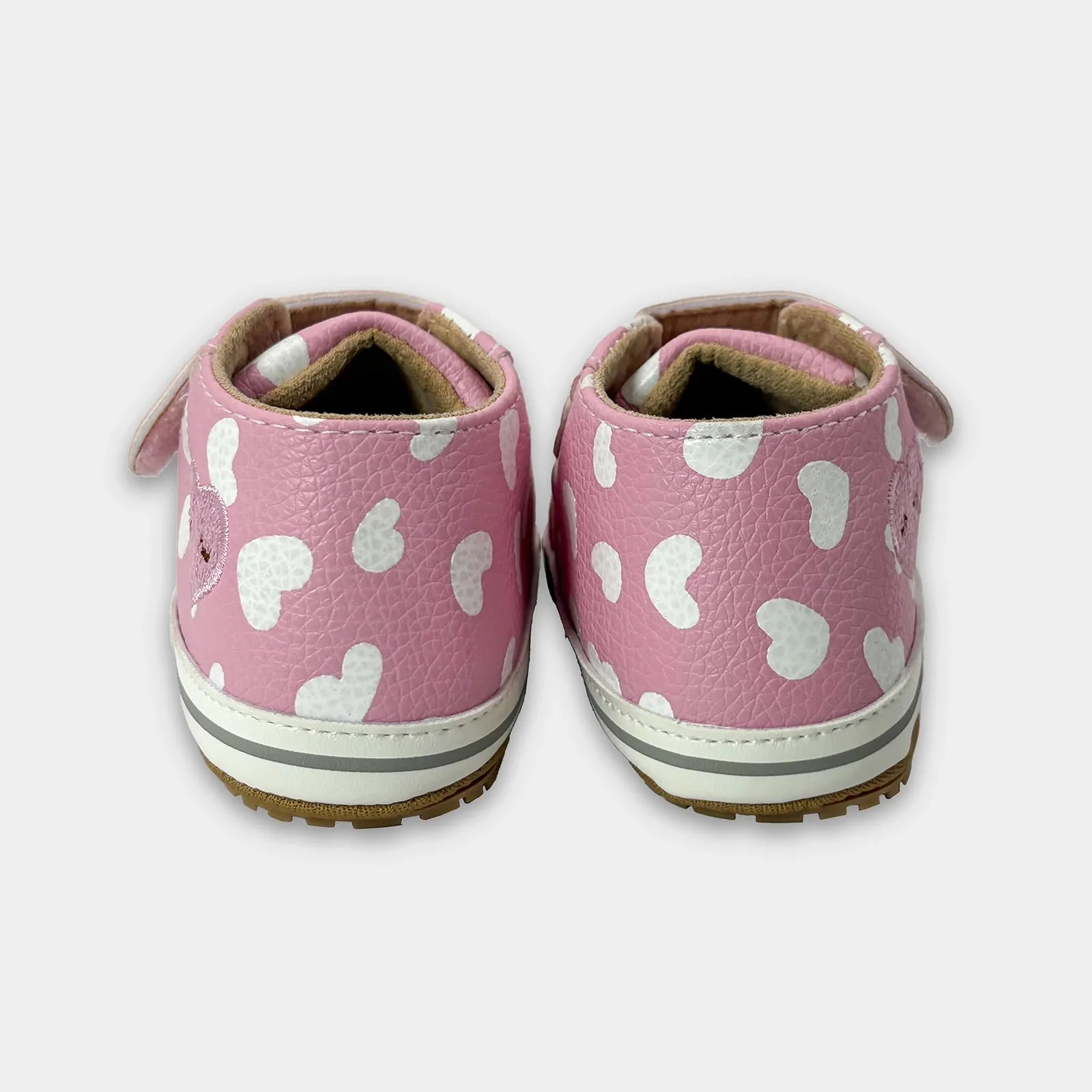 Bloom Fleur Heart Print Booties