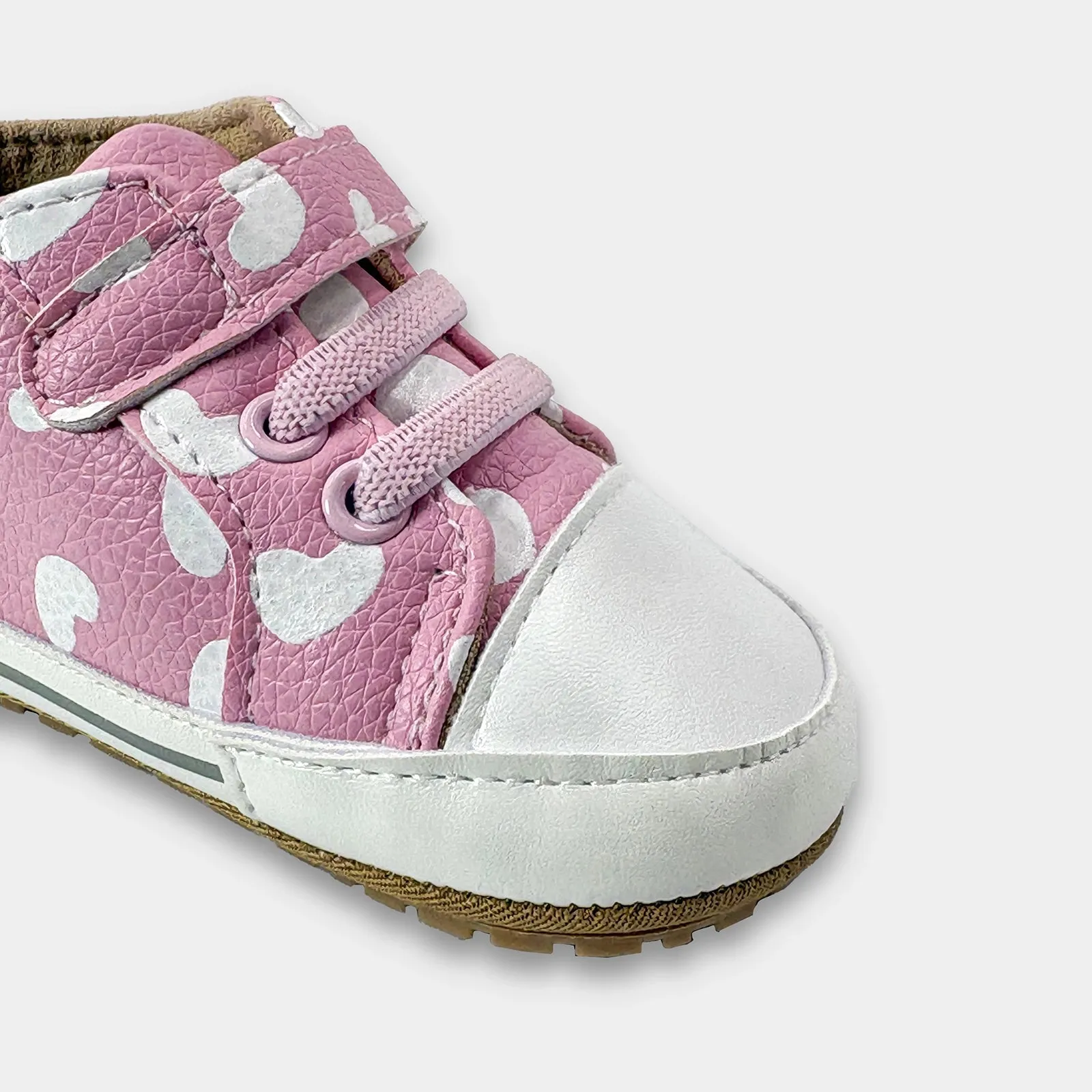 Bloom Fleur Heart Print Booties