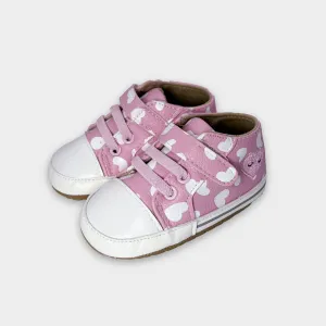 Bloom Fleur Heart Print Booties