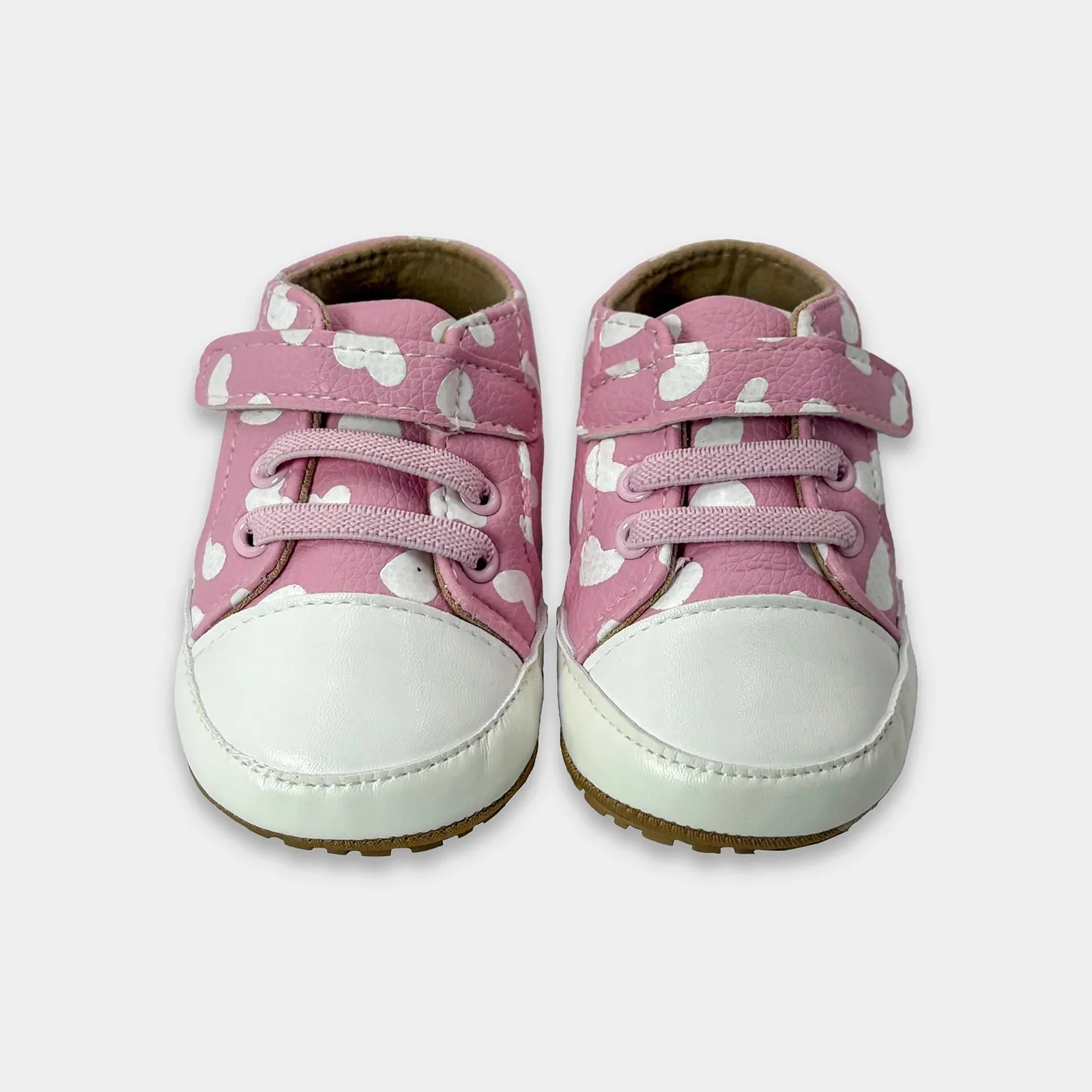 Bloom Fleur Heart Print Booties