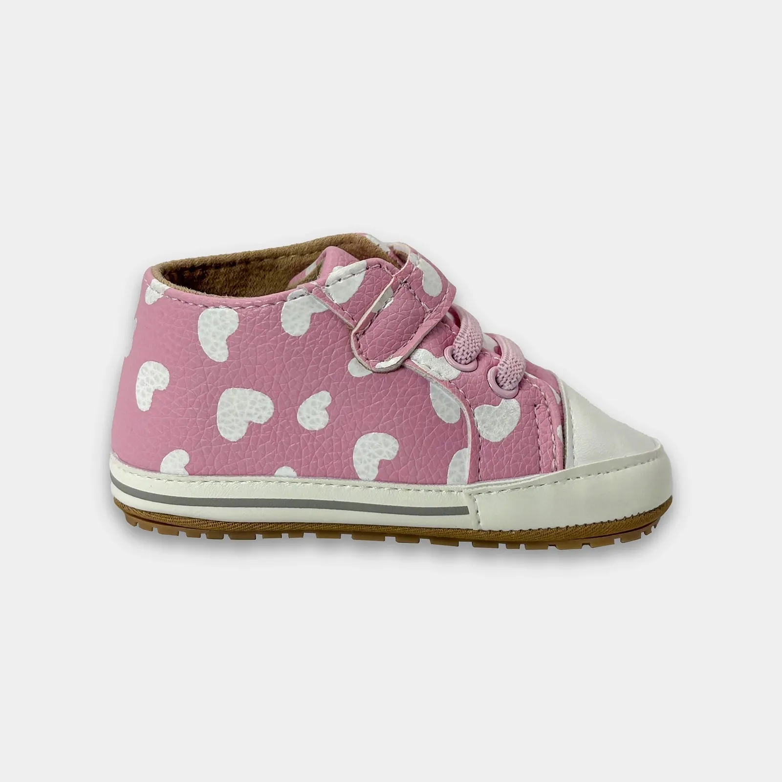 Bloom Fleur Heart Print Booties