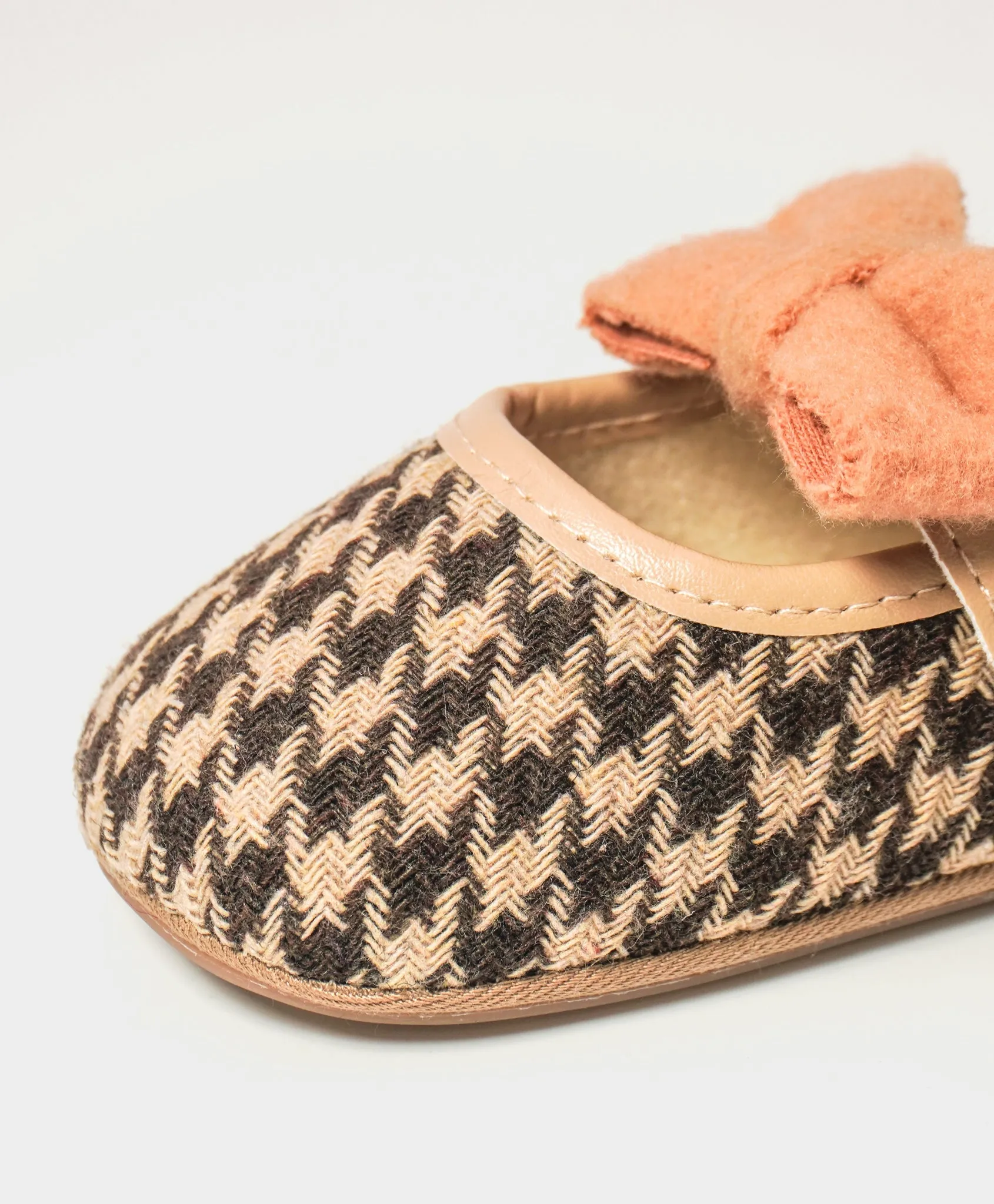 Bloom Houndstooth Design Booties