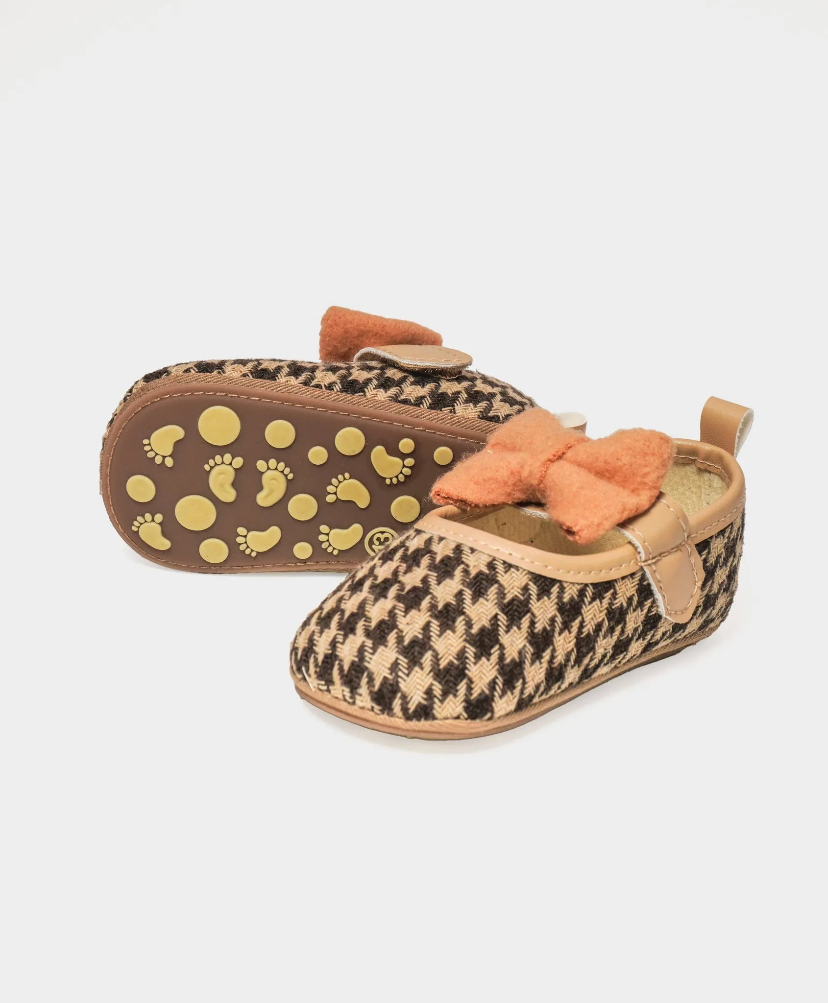 Bloom Houndstooth Design Booties