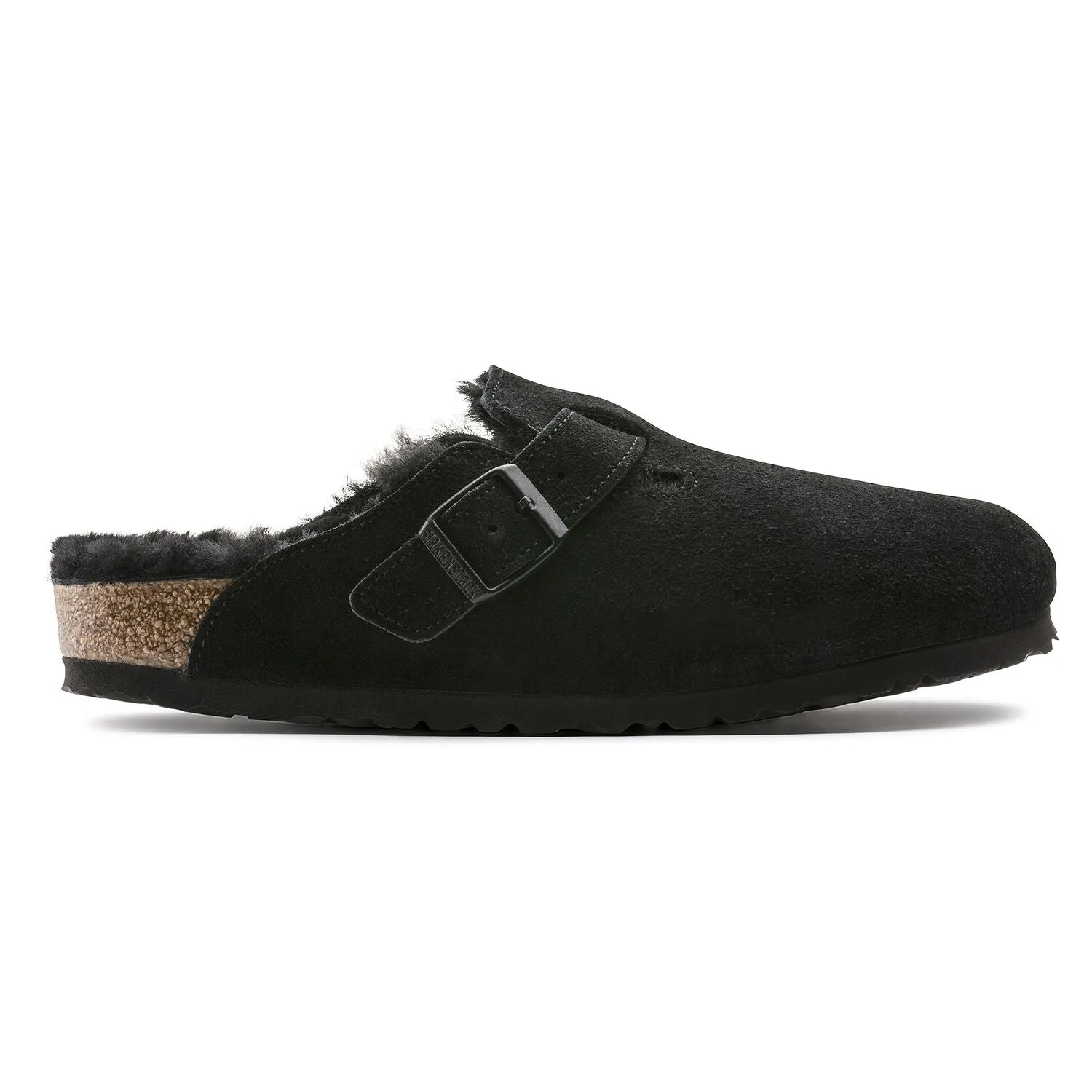 Boston Shearling - The Birkenstock Clog in Black