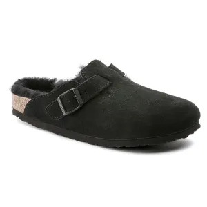 Boston Shearling - The Birkenstock Clog in Black