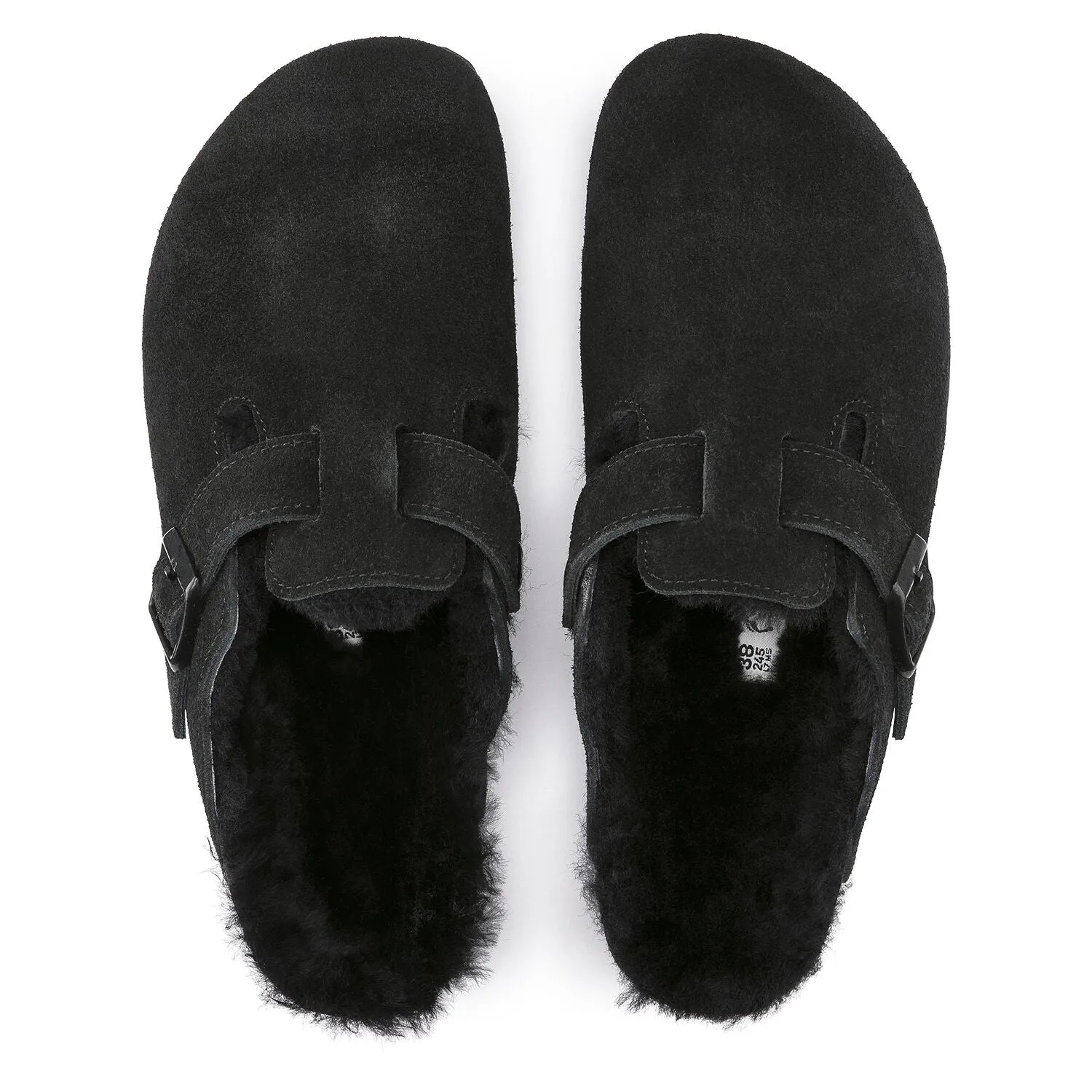 Boston Shearling - The Birkenstock Clog in Black