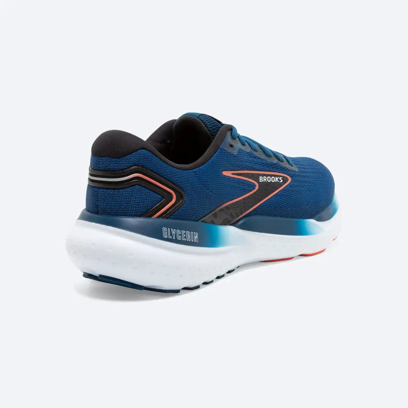 Brooks Men's Glycerin 21 2E WIDE- Blue Opal/Black/Nasturtium