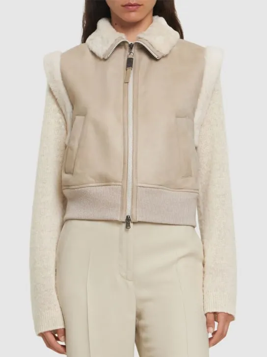 Brunello Cucinelli   Fur shearling vest 