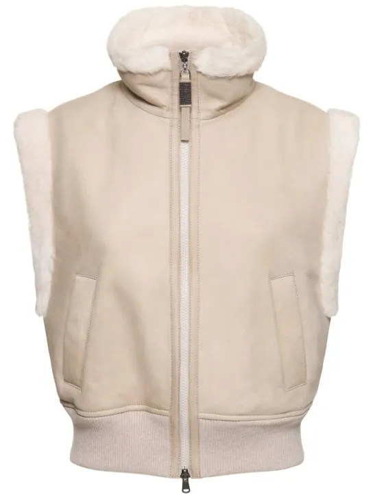 Brunello Cucinelli   Fur shearling vest 