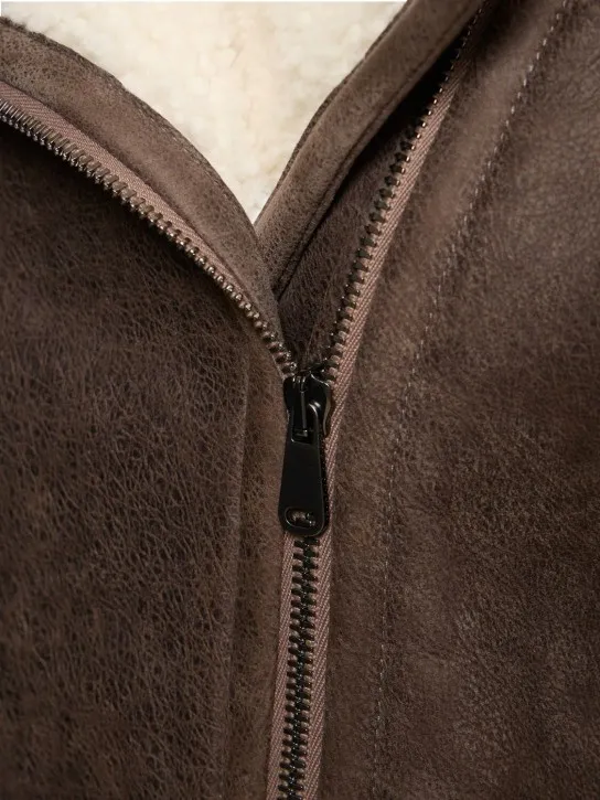Brunello Cucinelli   Suede shearling vest 