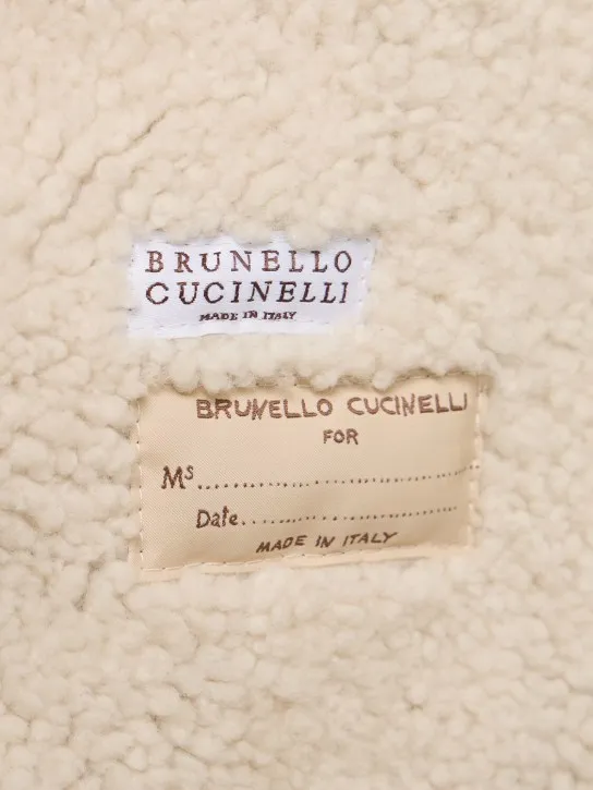 Brunello Cucinelli   Suede shearling vest 