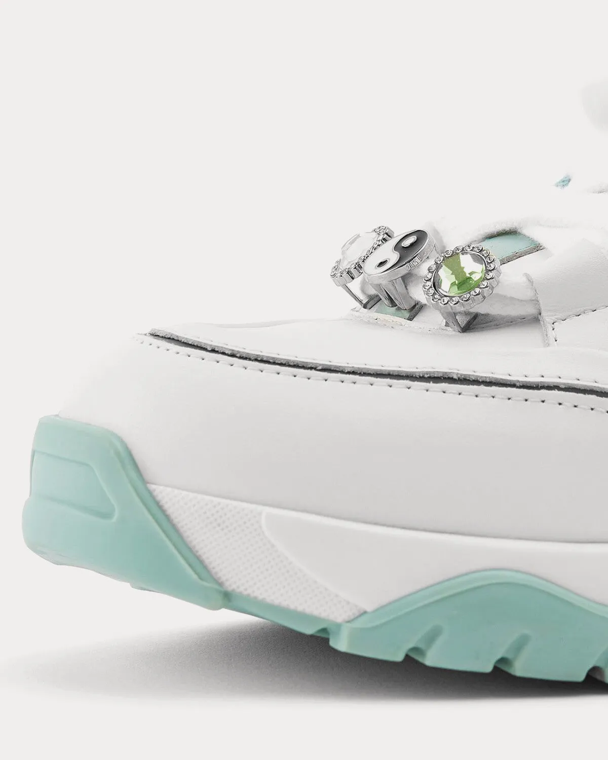 Catfish Lo White / Dusty Mint Low Top Sneakers