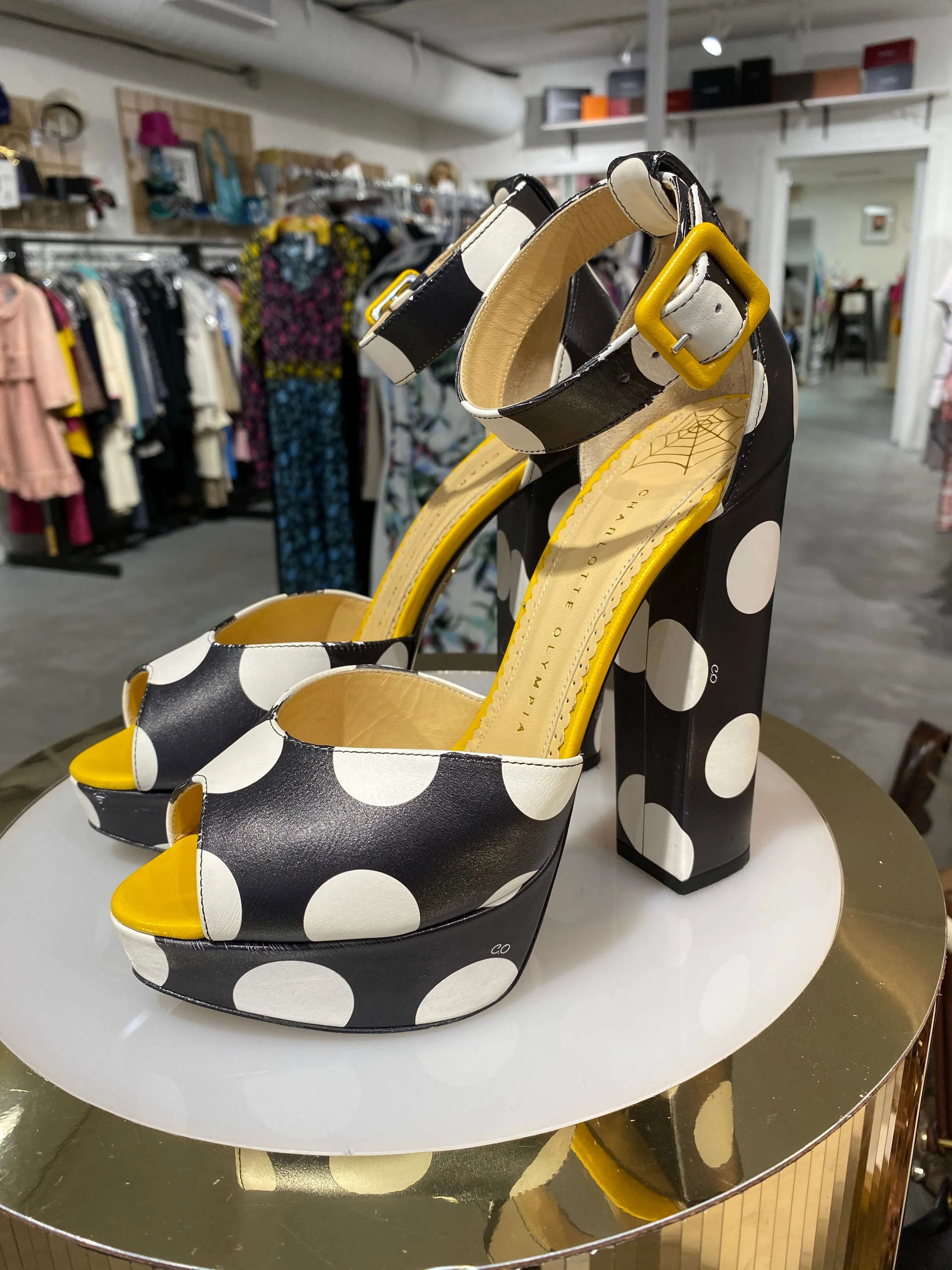 Charlotte Olympia Polka Dot Patforms