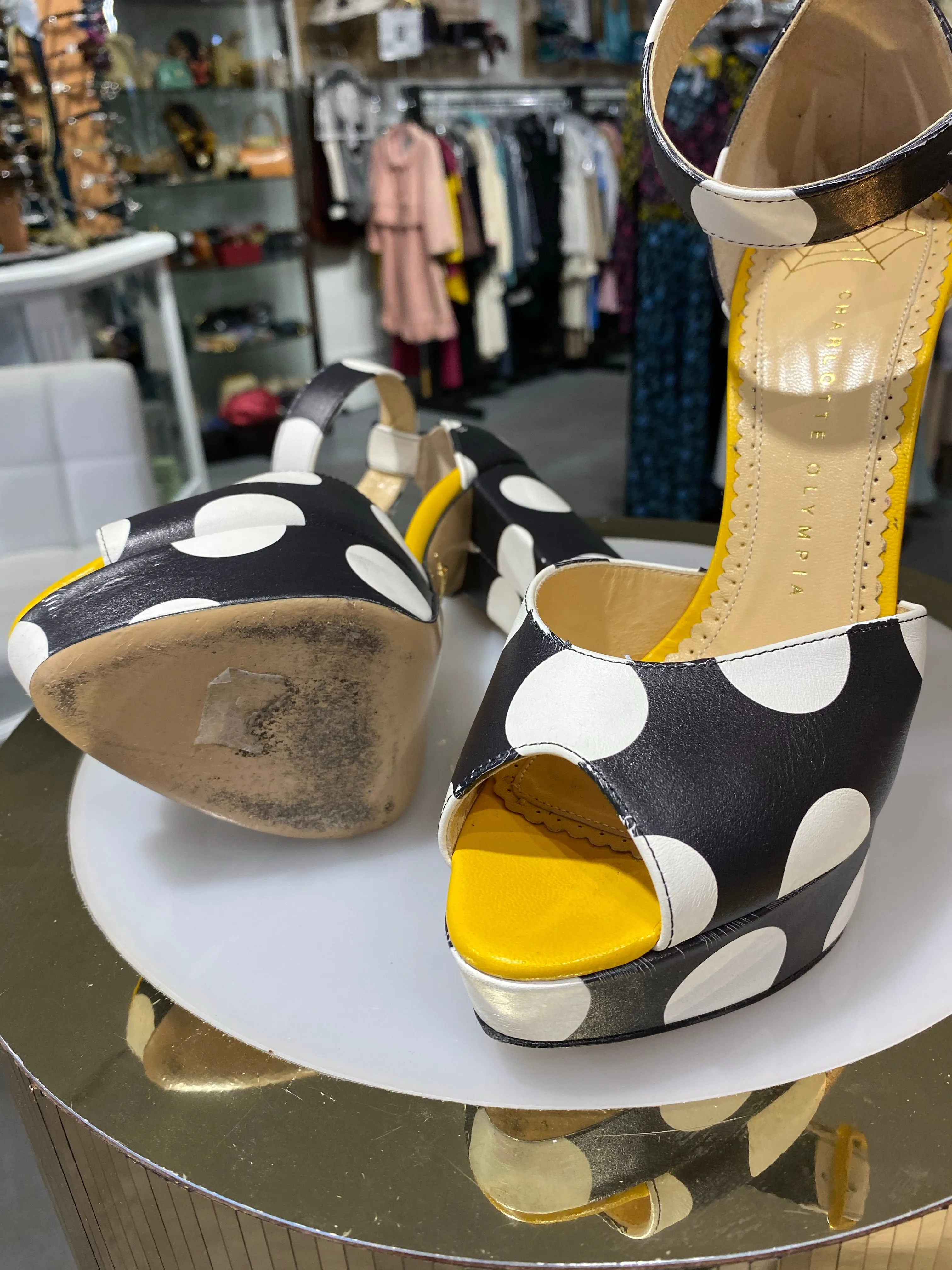 Charlotte Olympia Polka Dot Patforms