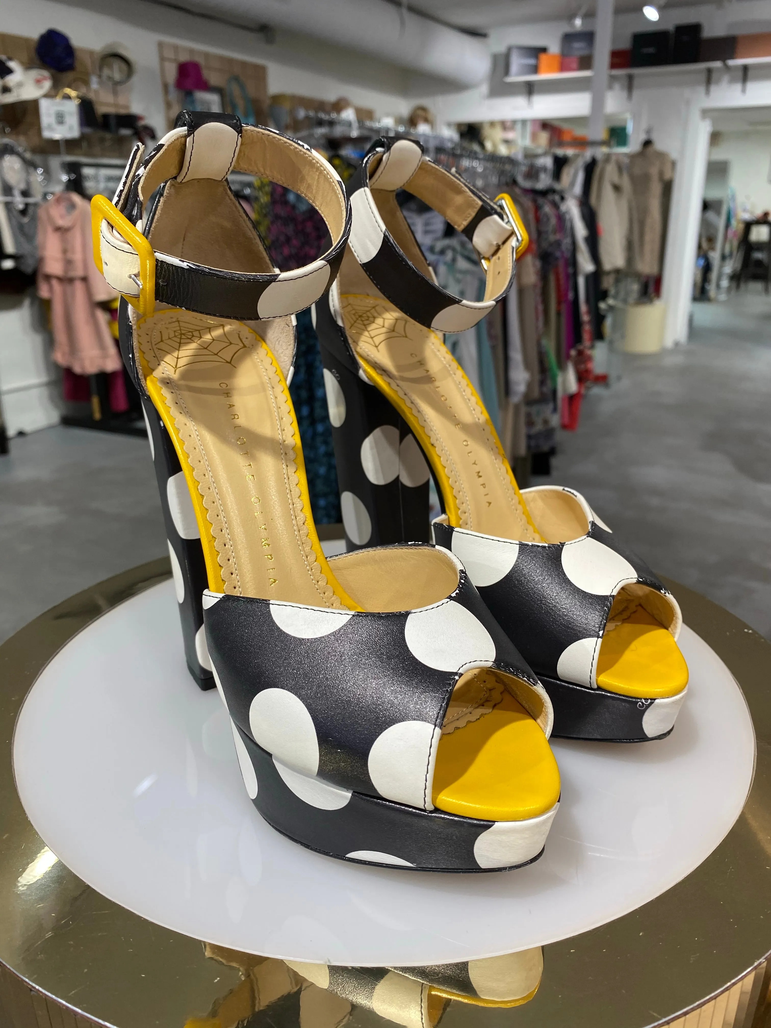 Charlotte Olympia Polka Dot Patforms
