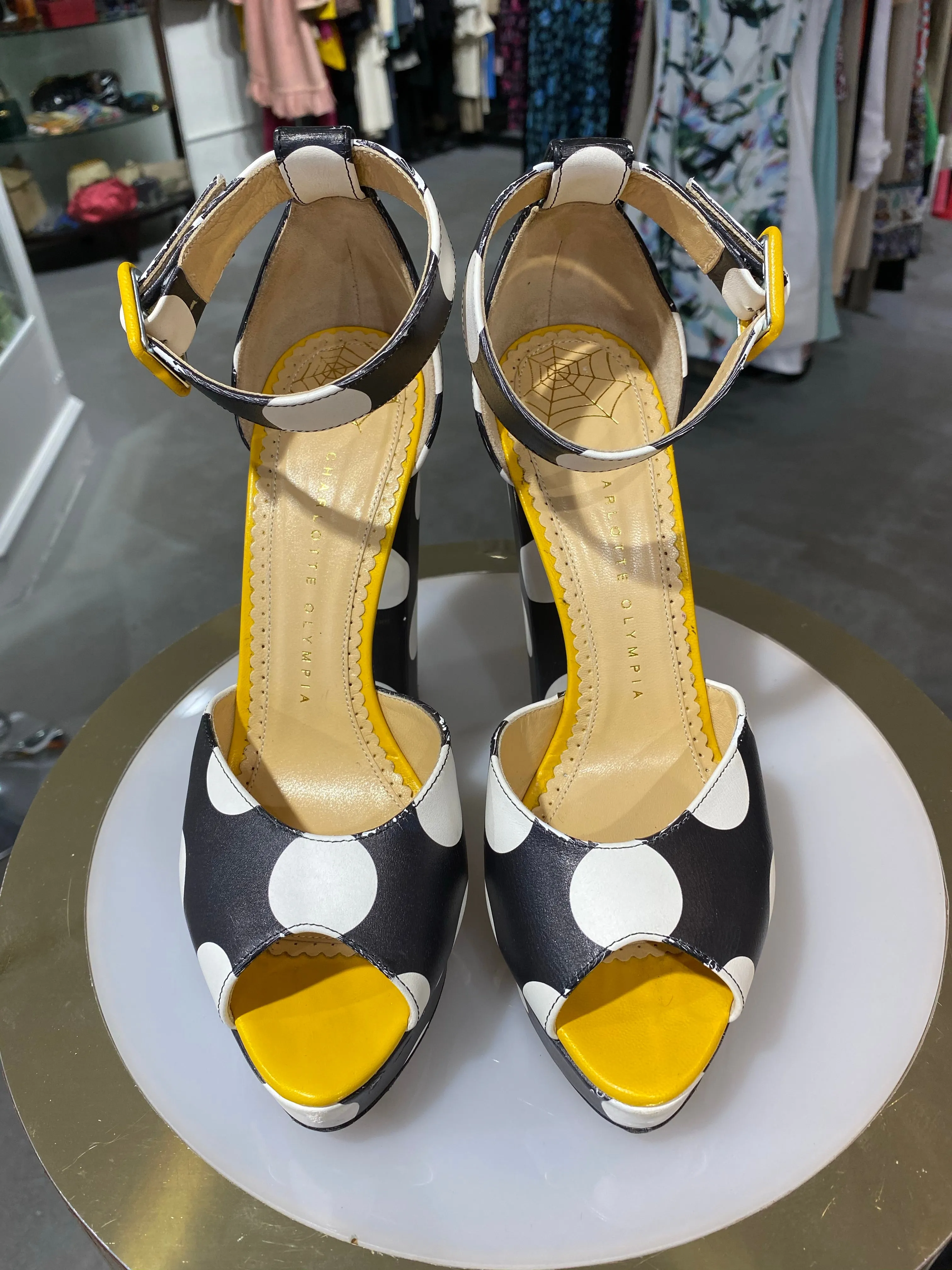 Charlotte Olympia Polka Dot Patforms