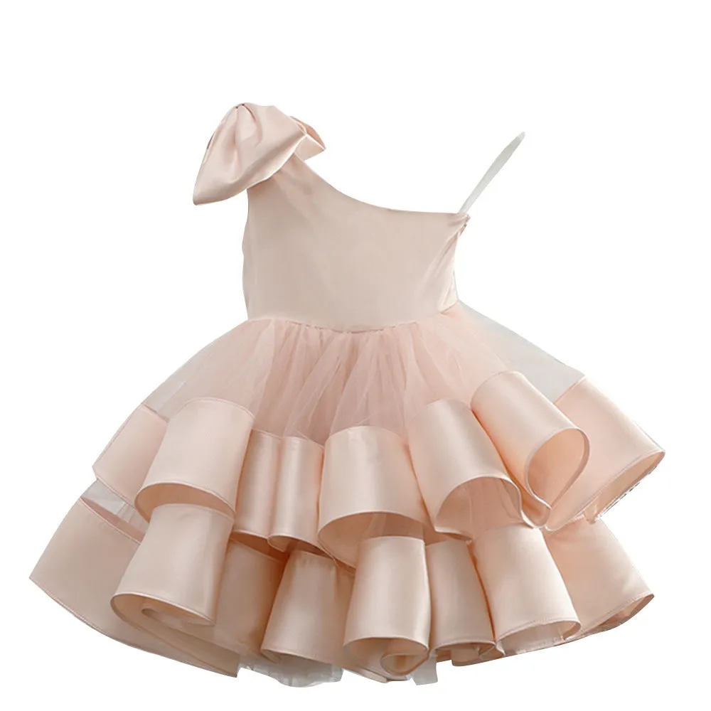Children's girls one shoulder party Dress