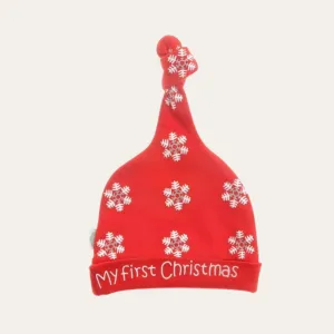 Christmas Knotted Hat 'My First Christmas'