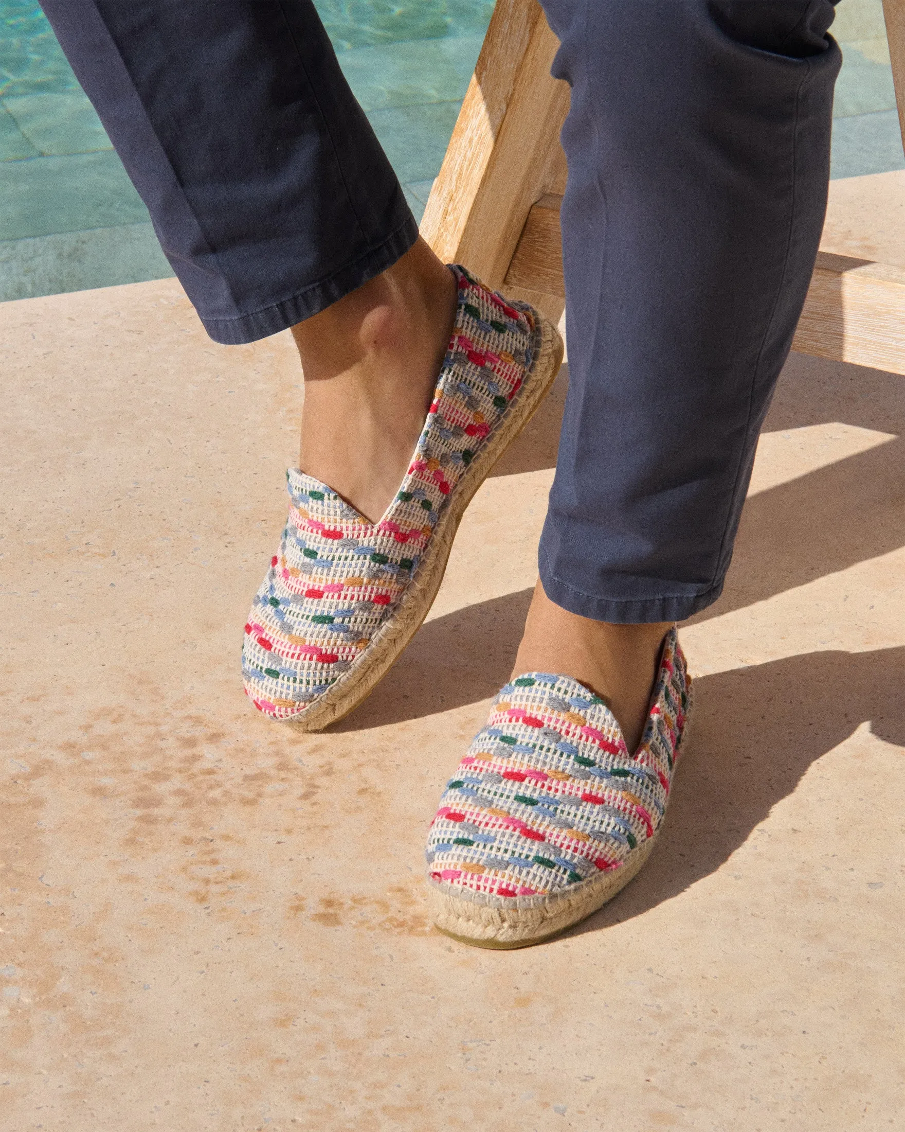 Cotton Jaquard Espadrilles - G05C0 - Yucatán Multicolor Stripes